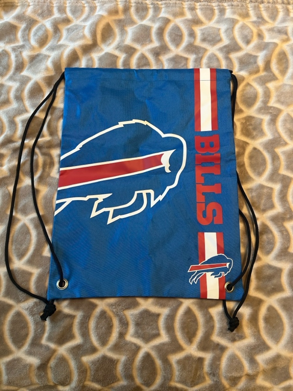 NFL Buffalo Bills FOCO Drawstring Backpack with Red and White Accents